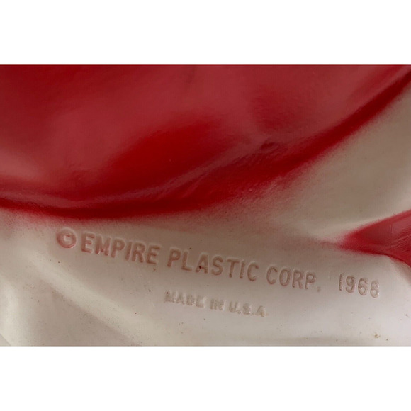 Vintage 1968 Empire Blow Mold Santa Claus Christmas Tabletop 13" Working READ - Picture 10 of 13